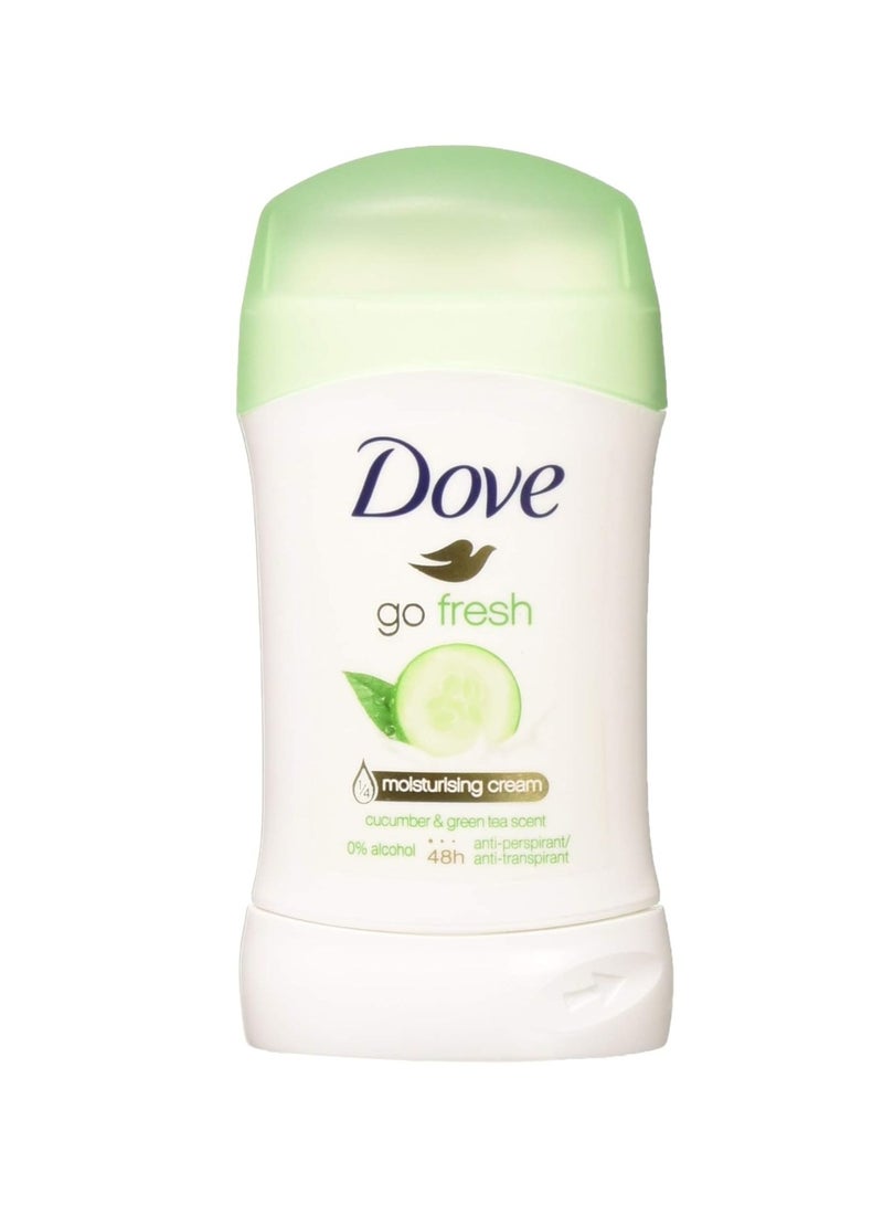 Dove Go Fresh, Cucumber & Green Tea Scent|Antiperspirant Deodorant Stick|40Ml, 1 Count - Image 1